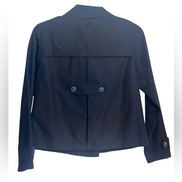 Banana Republic double breasted short trench style jacket.size medium GUC - Picture 4 of 13